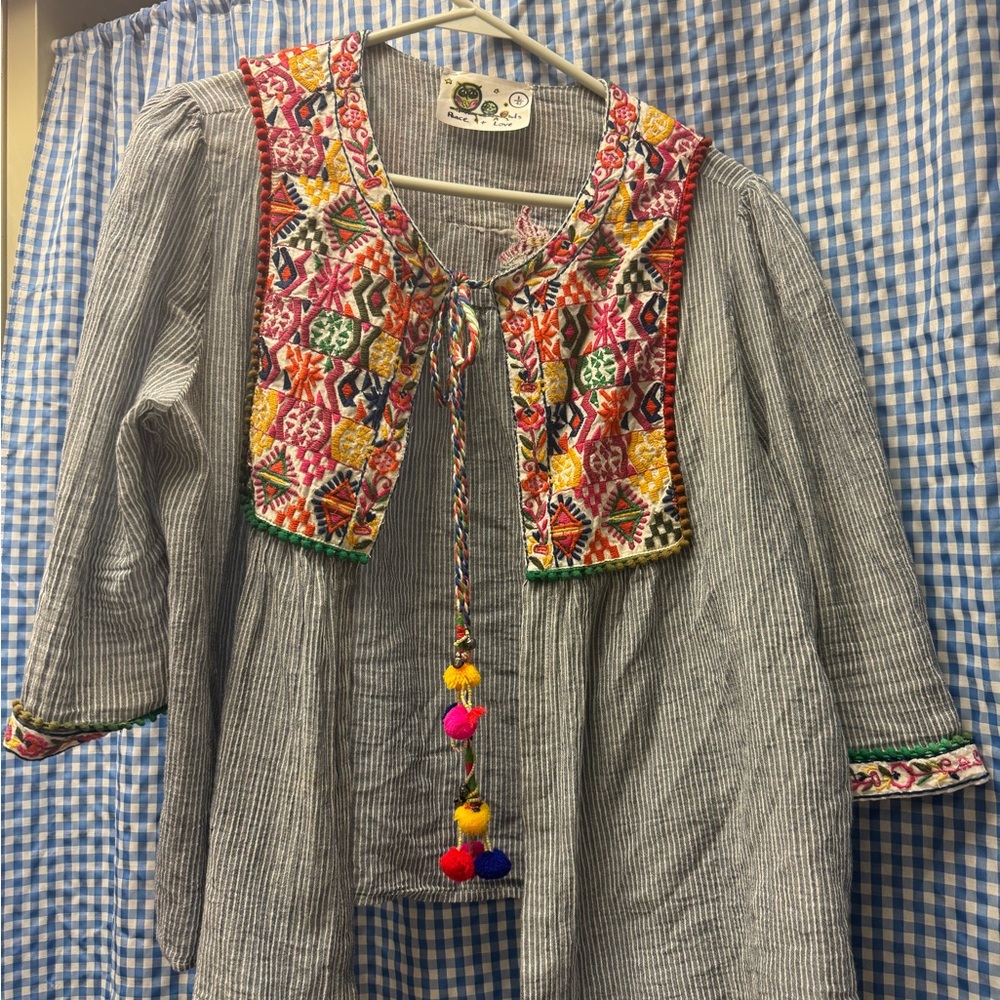 Embroidered Multicolor Women's Jacket